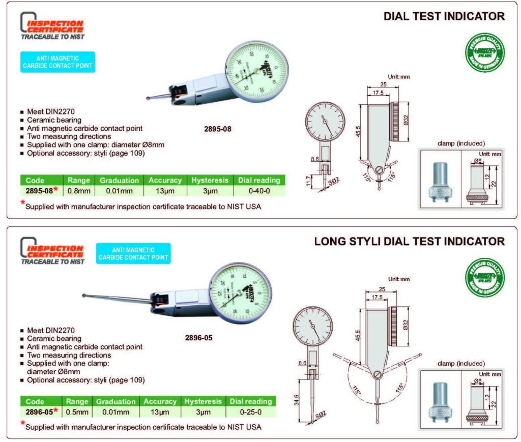 DIAL TEST INDICATOR P&A Engineering Supplies